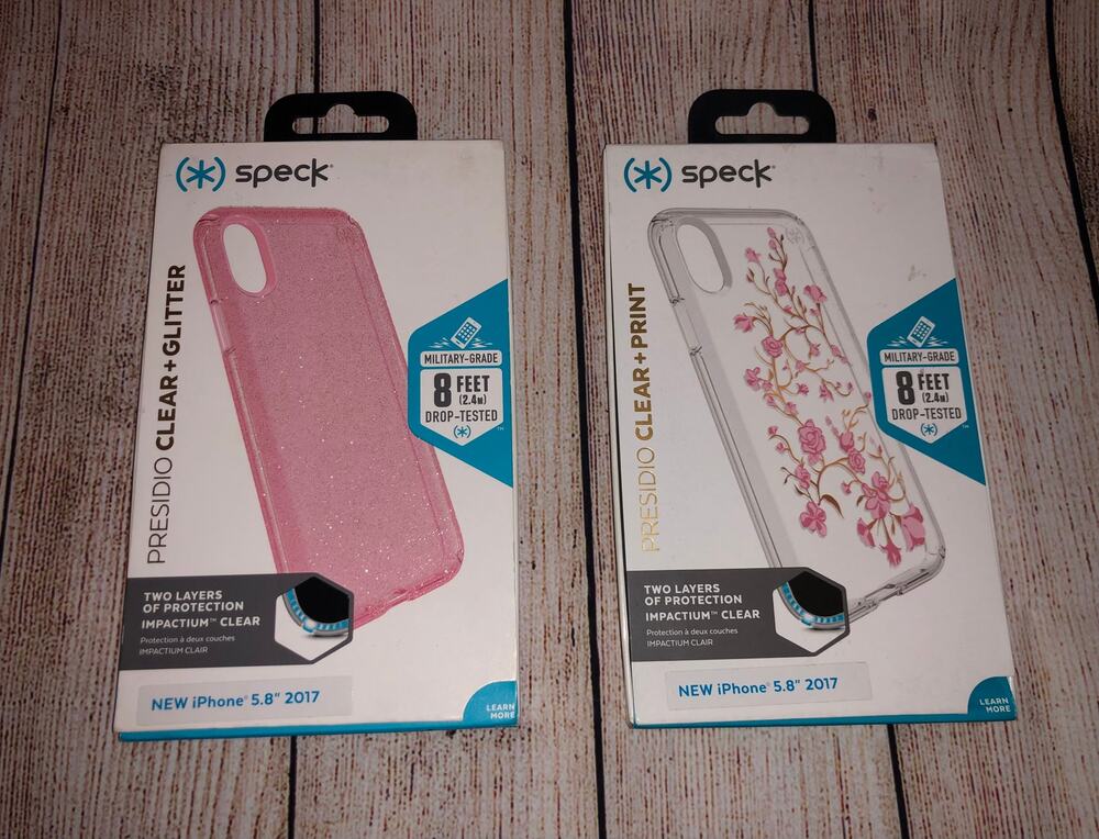 LOT OF 2 original Speck Case for Iphone X Xs Presidio Stay Presidio Pink Print